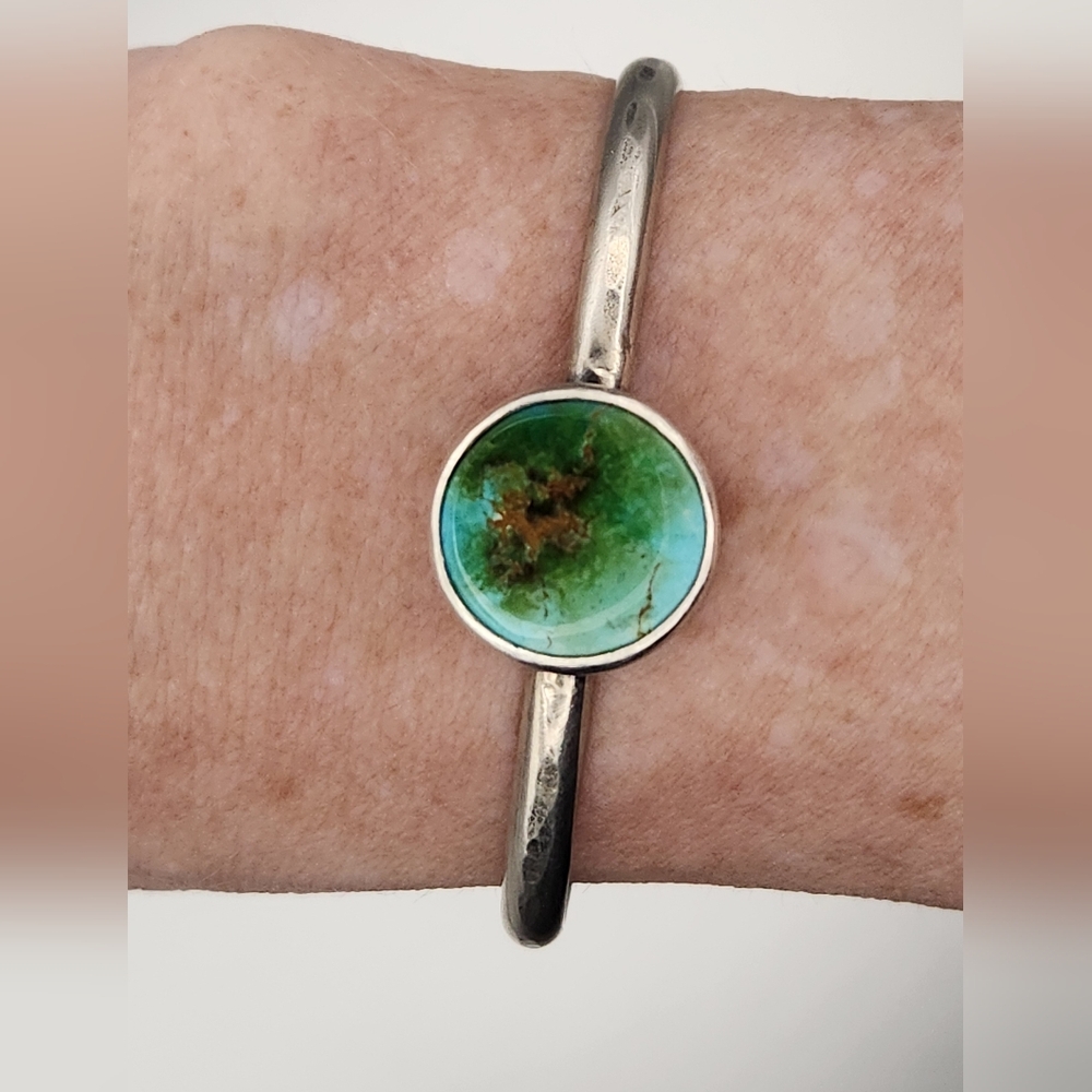 Turquoise Stone Sterling Silver Cuff